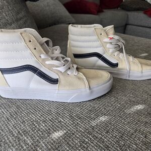 Vans Sk8-Hi Classic Sport Cream Dress Blue High Top